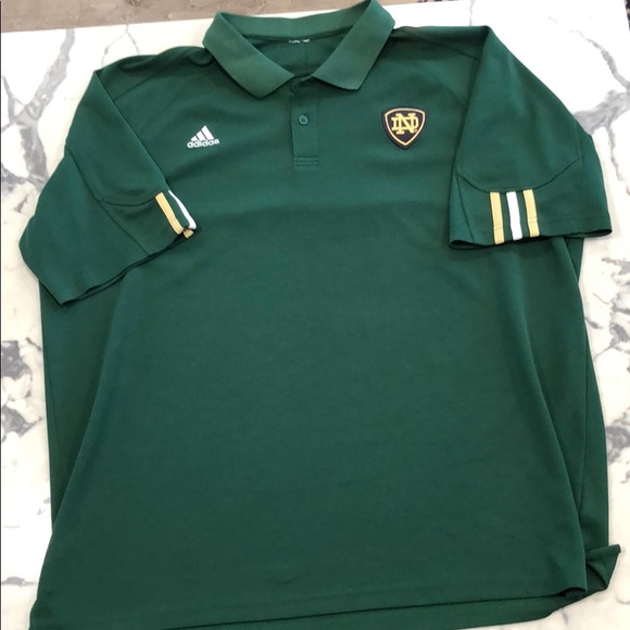 adidas Other - Adidas university of Notre Dame polo sz XL